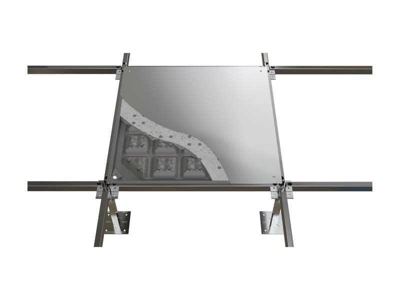 Tate ConCore access floor panel on pedestals above an open underfloor plenum