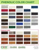 Cover of Columbia Lockers (PSISC) Phenolic Color Chart
