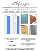 Cover of Summit Lockers Three Tier Phenolic Locker