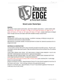 Cover of The Athletic Edge Wood Locker Specifications