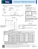 Cover of Tate ConCore 1250 Data Sheet