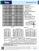 Cover of Tate DirectAire Data Sheet